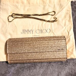 Jimmy Choo Glitter Acrylic Clutch Bag